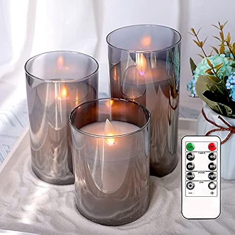Crystal Club Glass Flameless Candles Cover