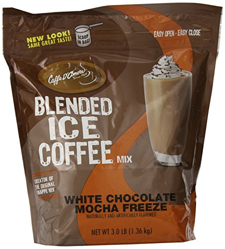 Frappe Freeze Iced Coffee White Chocolate Mocha Blended Drink Mix, 3 Pounds