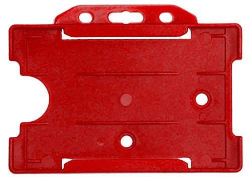 Open cardholder REKO 14, Red Red, Polypropylene, for a single card