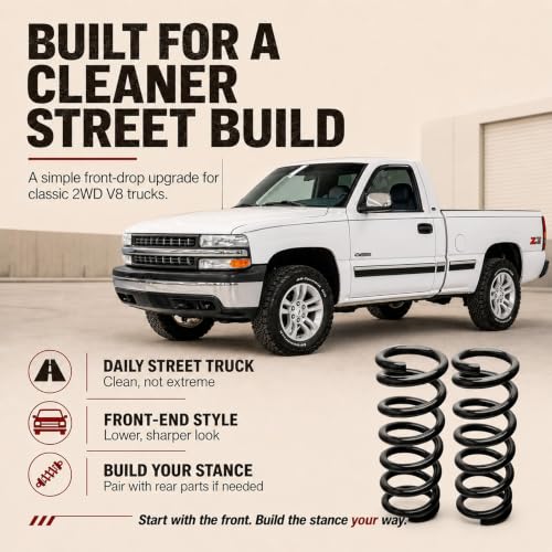 TOWGUARD 2-Inch Front Lowering Coil Springs for 1999–2006 Chevy Silverado and GMC Sierra 1500 - Image 6
