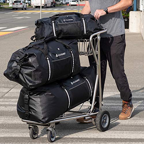 Aqua Quest White Water Duffel - 100% Waterproof, Heavy Duty, Versatile, Comfortable - Durable Protective Dry Bag for Travel, Sport, Motorcycle, Boat, Fishing - 100 L, Red