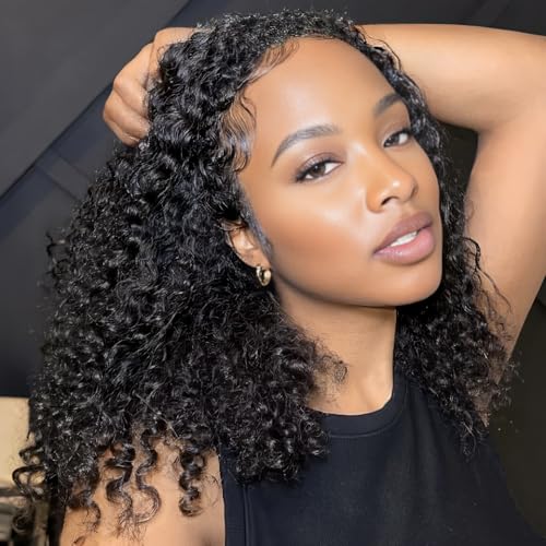 ISEE 13x6 Lace Front Glueless Wigs Human Hair Burmese Curly...