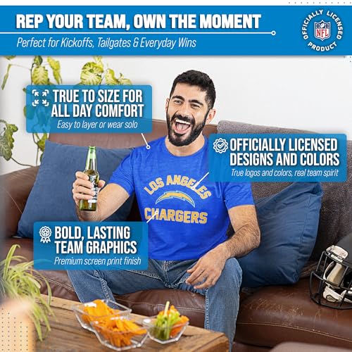 Image of NFL Gameday Cotton Blend T-Shirt for Men and Women - Licensed