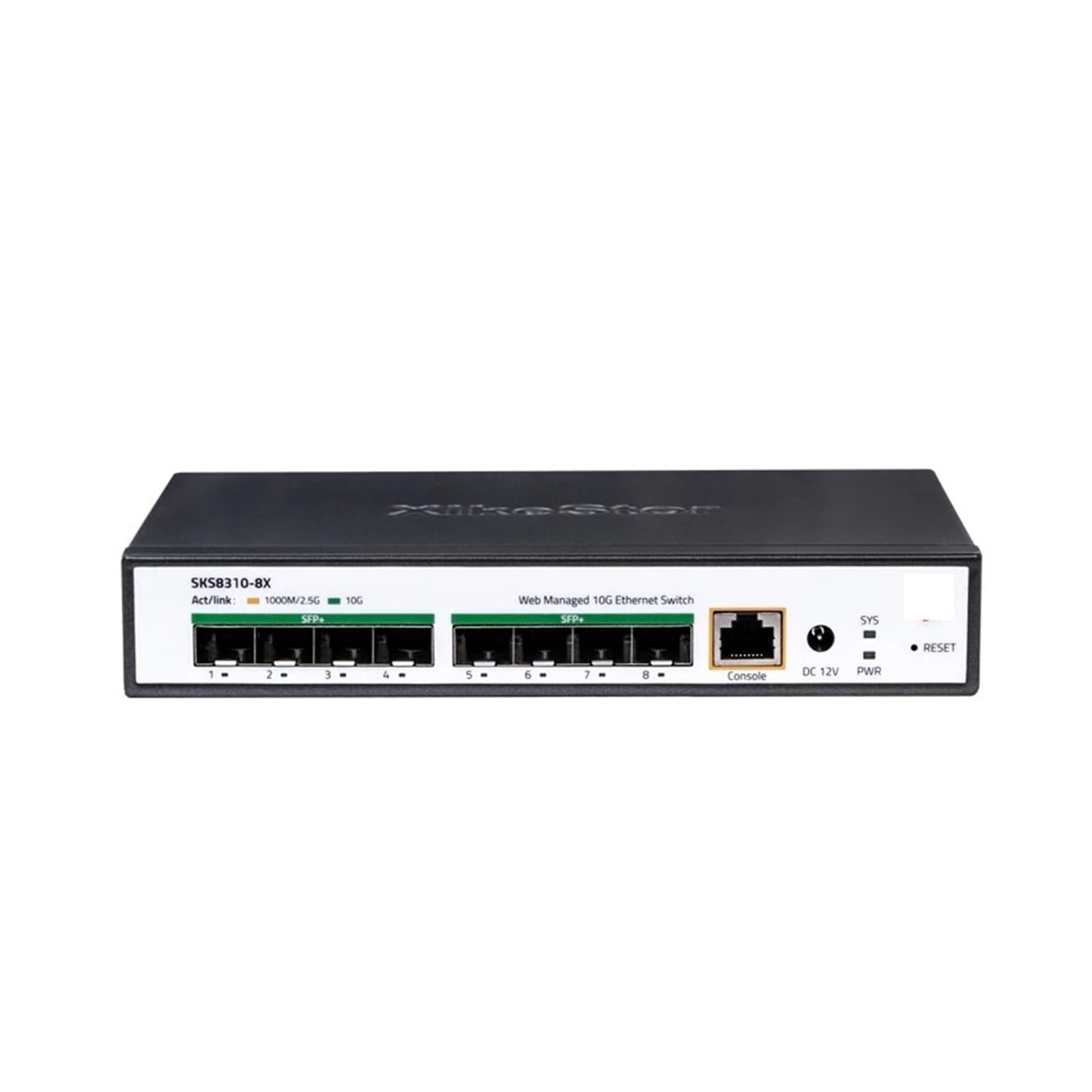 OSHZIKJII 8 Ports 10G s-f.p+ L3 Managed with Fan Heat Support DHCP/VLAN/Port Aggregation/Link Aggregation(U -S Plug)