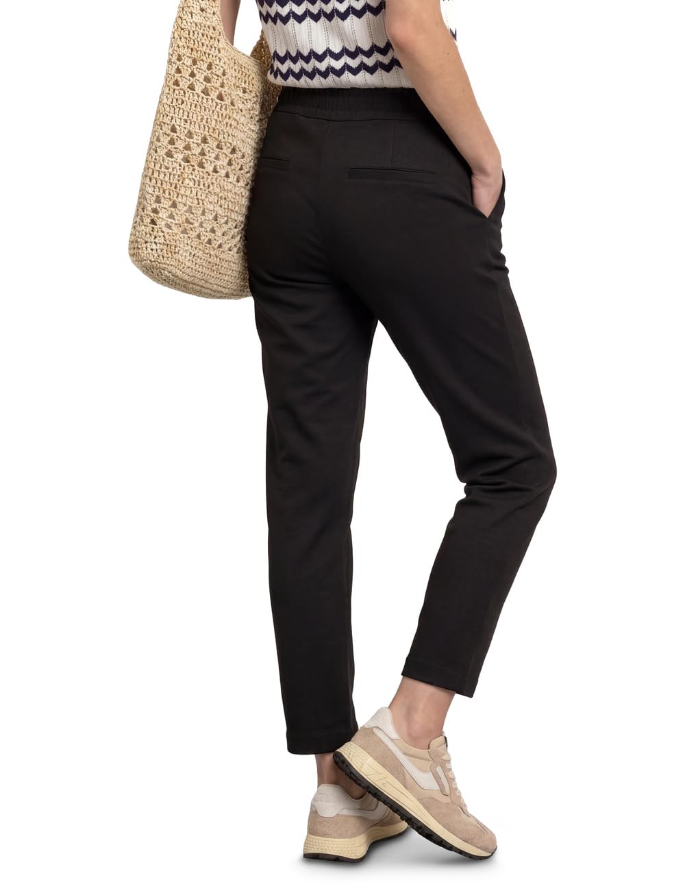 Street One Damen Slim Leg Hose im Loose Fit in Scubaqualität 3818802