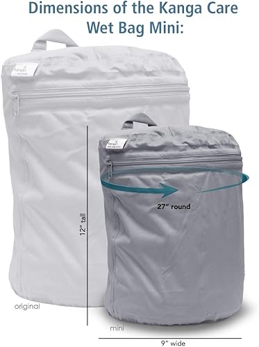 Miniatura 4 de Kanga Care Wet Bag - Mini costura sellada impermeable 3D dimensional para pañales de tela de bebé, viajes, playa, piscina, gimnasio, natación,
