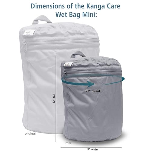 Miniatura 4 de Kanga Care Wet Bag - Mini costura sellada impermeable 3D dimensional para pañales de tela de bebé, viajes, playa, piscina, gimnasio, natación,