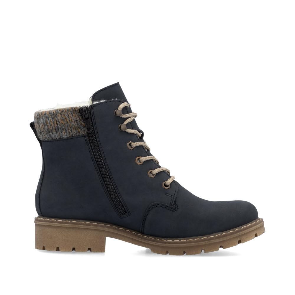 Rieker Damen Schnürstiefeletten Y9118, Frauen Stiefeletten, wasserabweisend, riekerTEX