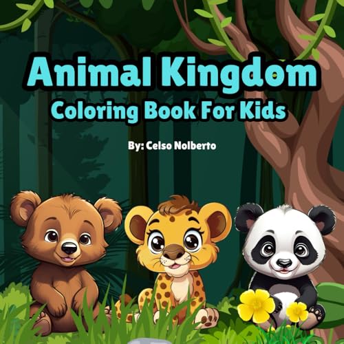 Animal Kingdom: Coloring Book Featuring Cute and Lovable Baby Animals- For Kids in Preschool, Kindergarten and Elementary school: Coloring Book For Kids image 2