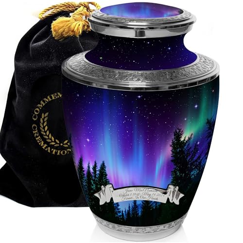 Image of Northern Lights Cremation Urns for Human Ashes Adult Female Urns for Ashes