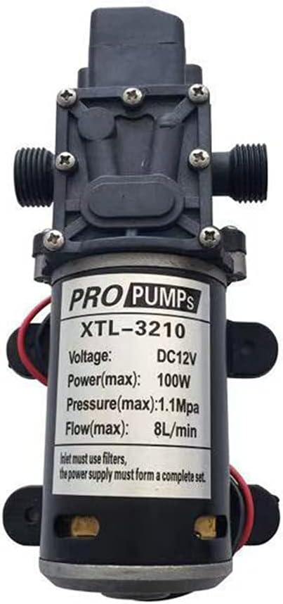 ZTBH Stainless Steel Booster Pump Lawn Jet Pumps 1.1mpa High Pressure Booster Diaphragm Water Pump 12v 100w Misting Pump for Home Garden Water Transport Irrigation (Color : Pump 24V 100W)