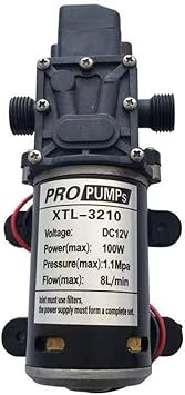 Power Pump 1.1MPA High Pressure Booster Diaphragm Water Pump 12V 100W Mist Pump Accessories Color Pump 24V 100W