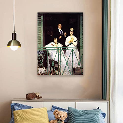 JZSDGB Edouard Manet - znane obrazy olejne na płótnie, plakat i wydruki, płótno, do dekoracji domu, 50 x 70 cm, bez ramy