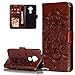 Produktbild LEMAXELERS Nokia 8.3 Hülle,Für Nokia 8.3 Handyhülle Prägung Mandala-Blume Flip Case PU Leder Cover Magnet Schutzhülle Tasche Ständer Handytasche für Nokia 8.3,LD Mandala Brown
