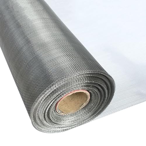 Malla de alambre soldada de acero inoxidable Roll20 para jardín, valla a prueba de roedores, red de alambre de pollo, cortable, 1 x 18 m, pantalla duradera y versátil.
