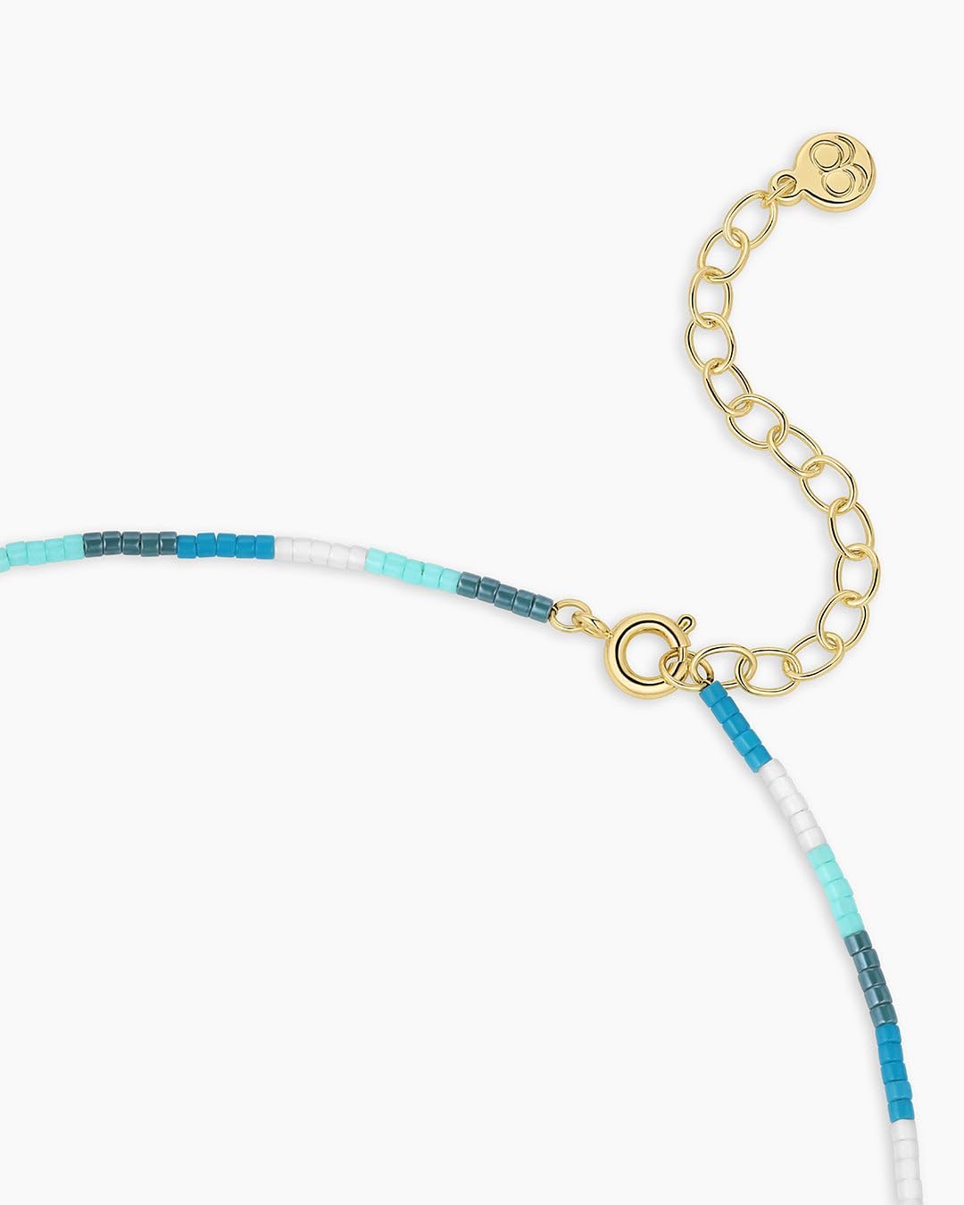 gorjana - Gigi Stripe Necklace - Laguna - 18k Gold Plating - Embrace Coastal Charm with Adjustable Length - Versatile Layering, Stylish Gift Packaging - Image 2