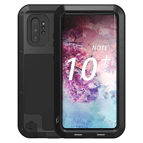 Galaxy Note 10 Plus Case,Bpowe Super Shockproof Silicone Aluminum Metal Armor Tank Heavy Duty Sturdy Protector Cover Hard Case for Samsung Galaxy Note 10 Plus/Galaxy Note 10+ 5G 6.8