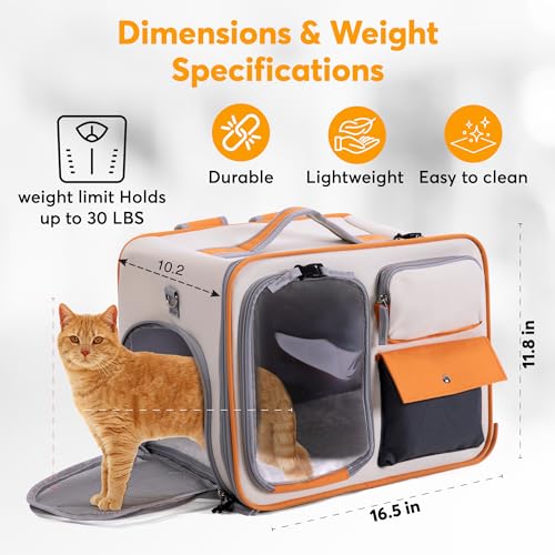 PetGo Pet Carrier Airline Approved โ Comfortable and Spacious Dog and Cat Carrier โ Soft Dog Travel Bag with Pockets and Padded Straps โ Breathable Pet Carrier for Small Dogs/Cats/Rabbits and More PetGo Pet Carrier Airline Approved โ Comfortable and Spacious Dog and Cat Carrier โ Soft Dog Travel Bag with Pockets and Padded Straps โ Breathable Pet Carrier for Small Dogs/Cats/Rabbits and More