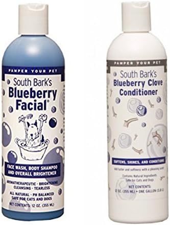 South Bark's Blueberry Facial Shampoo & Blueberry Clove Conditioner Set