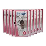 Modern Tea Filter Bags, Disposable Tea Infuser, Size 1, Set of 1000 Filters - 10 Boxes - Heat Sealab