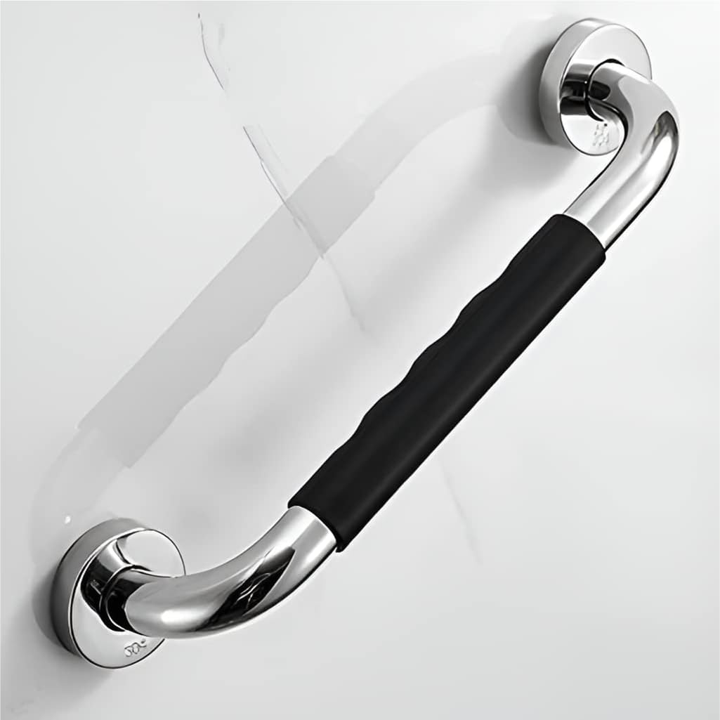Plantex 304 Grade Stainless Steel Grab Bar/Hand Rail with Rubber Grip โ Multipurpose Hand Rail (Chrome)