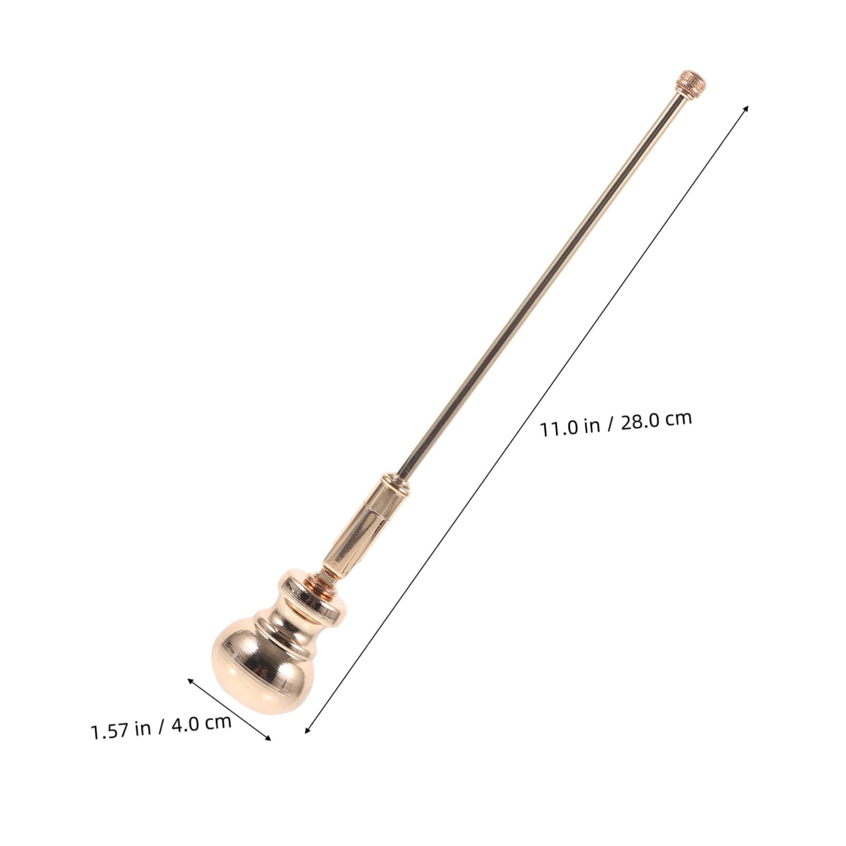 Luxshiny Candle Snuffer Long Handle Extinguisher Reusable Unique Candle Accessory for Safe Wick Extinguishing Decorative Design for Deep Candle Jars