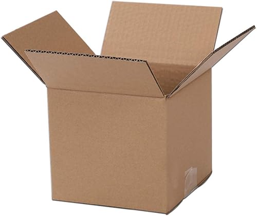 Miniatura 8 de Cajas de envío, paquete de 100 cajas de cartón corrugado, cajas de papel de cartón para envío, literatura, caja de envío, cartón corrugado (6 x 6 x