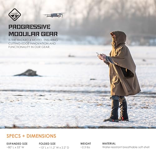 [美品] HAZARD4 Poncho Villa ブラック 32700円 Hazard 4 Poncho Villa Technical Soft Shell Poncho | Recon