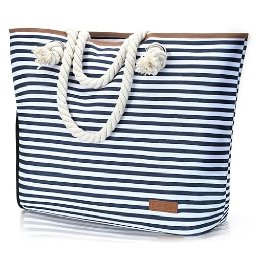 Lekespring Bolsa de Playa Grande con Cremallera, Bolso Playa Mujer Impermeable Bolsa de Playa XXL Familiar Beach Tote Bag, Rayas | Ya disponible en tu tienda friki favorita! En mundofriki.es! Lekespring Bolsa de Playa Grande con Cremallera, Bolso Playa Mujer Impermeable Bolsa de Playa XXL Familiar Beach Tote Bag, Rayas | Ya disponible en tu tienda friki favorita! En mundofriki.es!