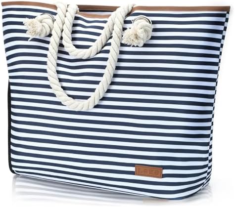 Borsa Mare Donna 40L,Borsa Spiaggia Grande XXL Famiglia con Scomp...