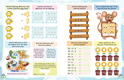 Math Activity Book for Kids - 200+ Addition and Subtraction for Age 3+ Years - Counting - Activities for Nursery, Pre-School Children - Math Activities for Children