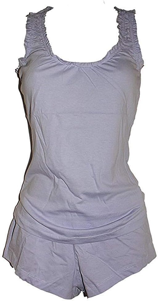 Ex-Store New Ladies Girls Lavender Shorts Pyjamas PJ's UK 8-16