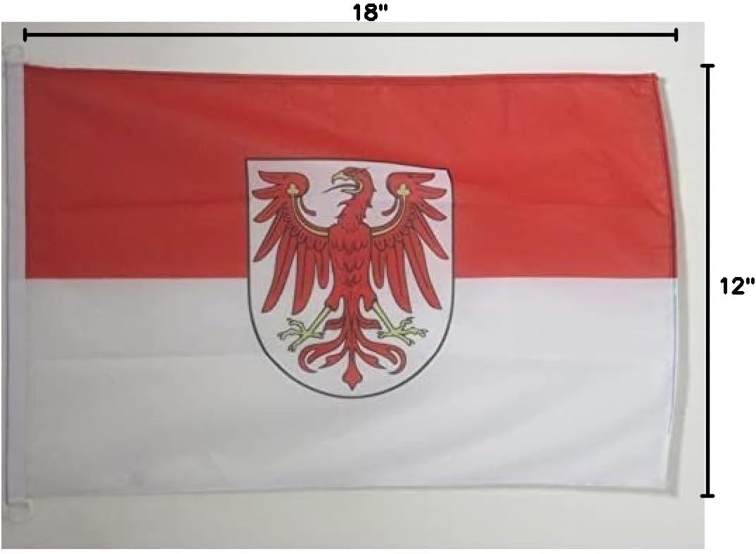 AZ FLAG Brandenburg Boat Flag 12x18 in Mesh Polyester Plastic Rings image 2