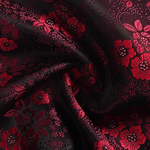 Image of Paisley Floral Mens Tie Formal Necktie Pocket Squares Ties Clips Cufflinks Classic for Men Set