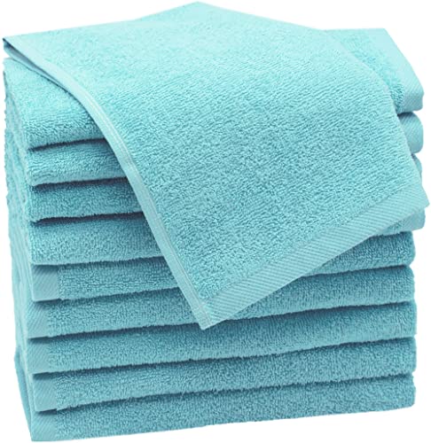 Zollner 10 Toallas De Tocador, 30x50 Cm, Algodón 100 , 420 G, Azúl Cian Zollner 10 Toallas De Tocador, 30x50 Cm, Algodón 100 , 420 G, Azúl Cian