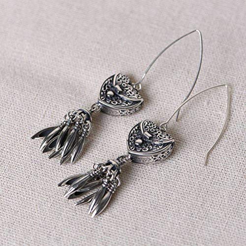 Goutte d'oreille de style rétro bijoux femmes tempérament thaï vintage
