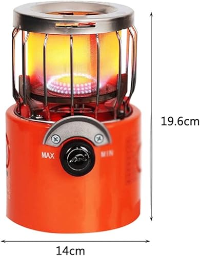 Miniatura 2 de SDGH - Calentador de estufa de camping ajustable 2 en 1 portátil mini estufa de camping de calentamiento rápido para mochileros, senderismo