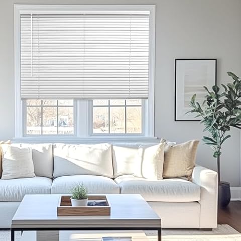 CHICOLOGY Cordless Mini Blinds for Windows and Doors Cover