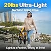 Urtopia® Carbon Fold 1 E-Bike, 29lbs Ultra Light Foldable Electric Bike, Assembly-Free Folding Electric Bikes for Adults, Removable Battery, 500W Motor, 20 Mph 40 Miles, Perfect for Commuting (yellow) #2