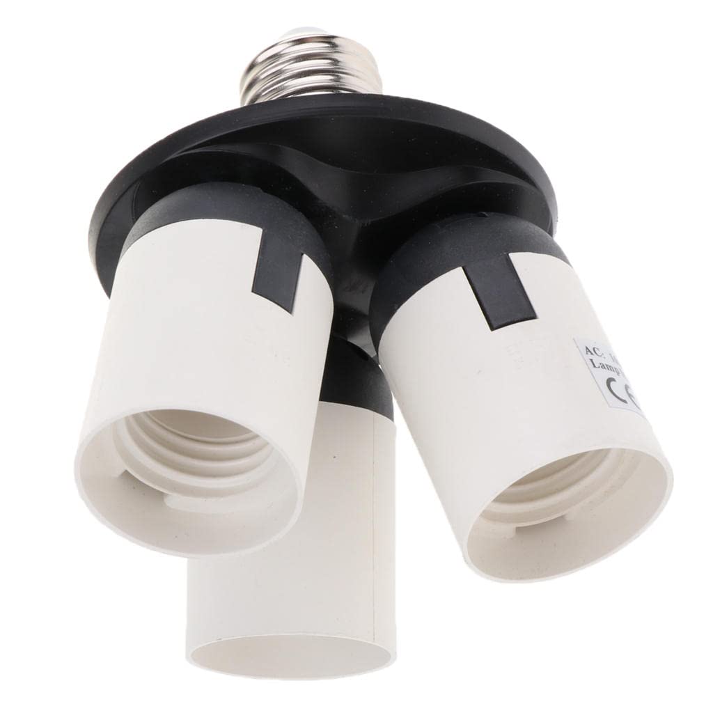 Adattatore Lampadina E27 A 3 Uscite, Splitter Portalampada In Plastica, Convertitore