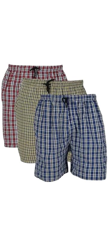 an Fabrication' Men's Cotton Elasticated Waist Drawstring Closure Mid Thigh Length Checkered Shorts Combo_PO3_RedGreenBlue_15-image-41