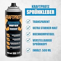 Sprühkleber 500 ml - Kraftsprühkleber Spray Kleber Schaumstoffkleber – Ansicht 4