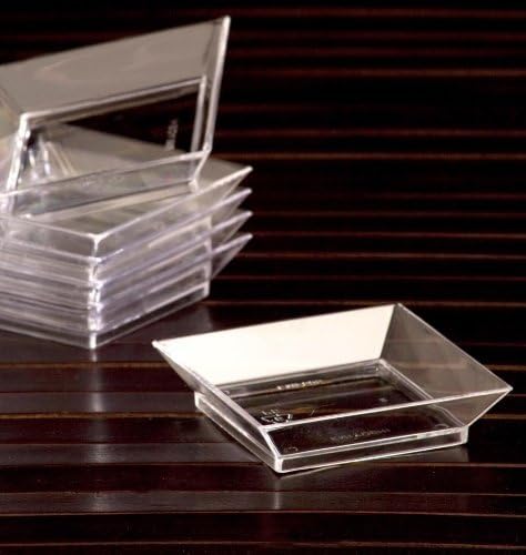 EMI Yoshi Koyal Abyss Dish, 2.5-Inch, Clear, Set of 200