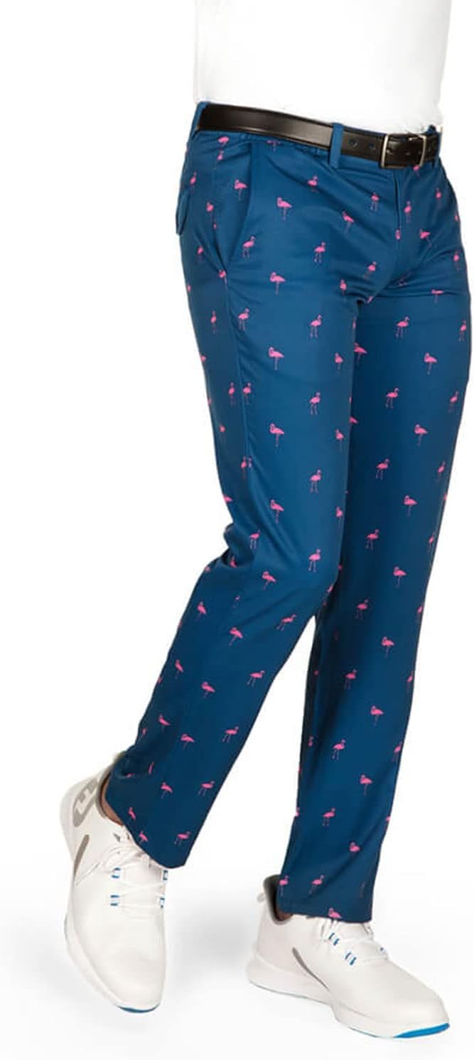 Tipsy Elves Golf Pants for Men - 4-Way Stretch Wrinkle Resistant Athletic Golf Pants - Image 5