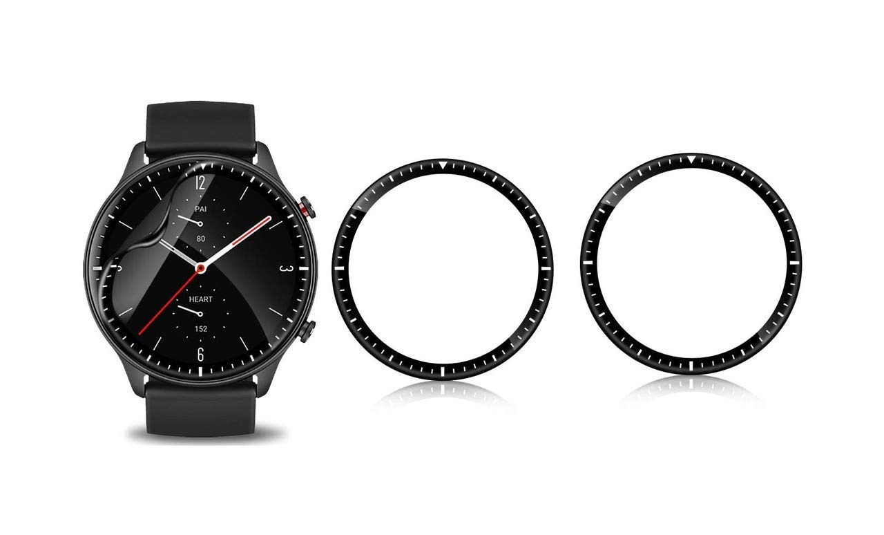 Helix Full Glue 3D for Amazfit GTR 2, Impossible Edge-to-Edge Screen Protection Guard for Amazfit GTR 2 (Pack of 2, Black) (B08WKHMHBD) Amazon Price History, Amazon Price Tracker