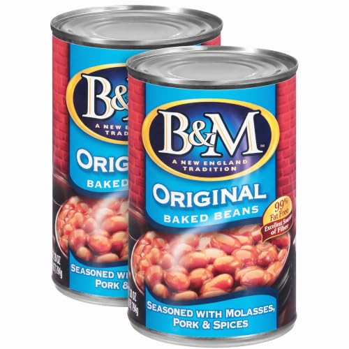 B&amp;M Baked Beans, Original Flavor, 28 Ounce (Pack of 2)