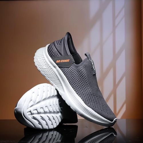 Image of ASIAN Wonderwalk-34 Men's Walking Shoes with Breathable Knit Upper, Ultra-Light EVA Sole, Cushioning Sole & Slip-On Comfort