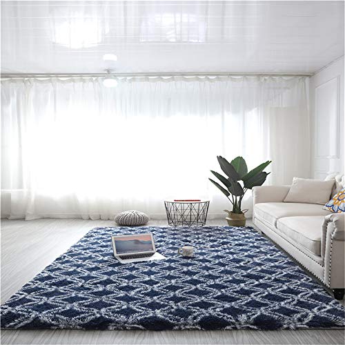 Alfombras Dormitorio Azul Marino Marca Ouduo