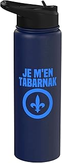 TABARNAK Je Me Barre In Quebec, Can't I Bar In Quebec Stainless Steel Insulated Water Bottle