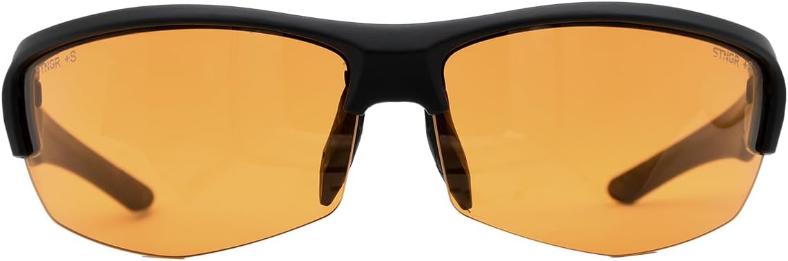 STNGR HiSpeed BrightEdge Unbreakable Ballistic Outdoor & Shooting Sunglasses Polarized For Men - w/Smoke Lenses
